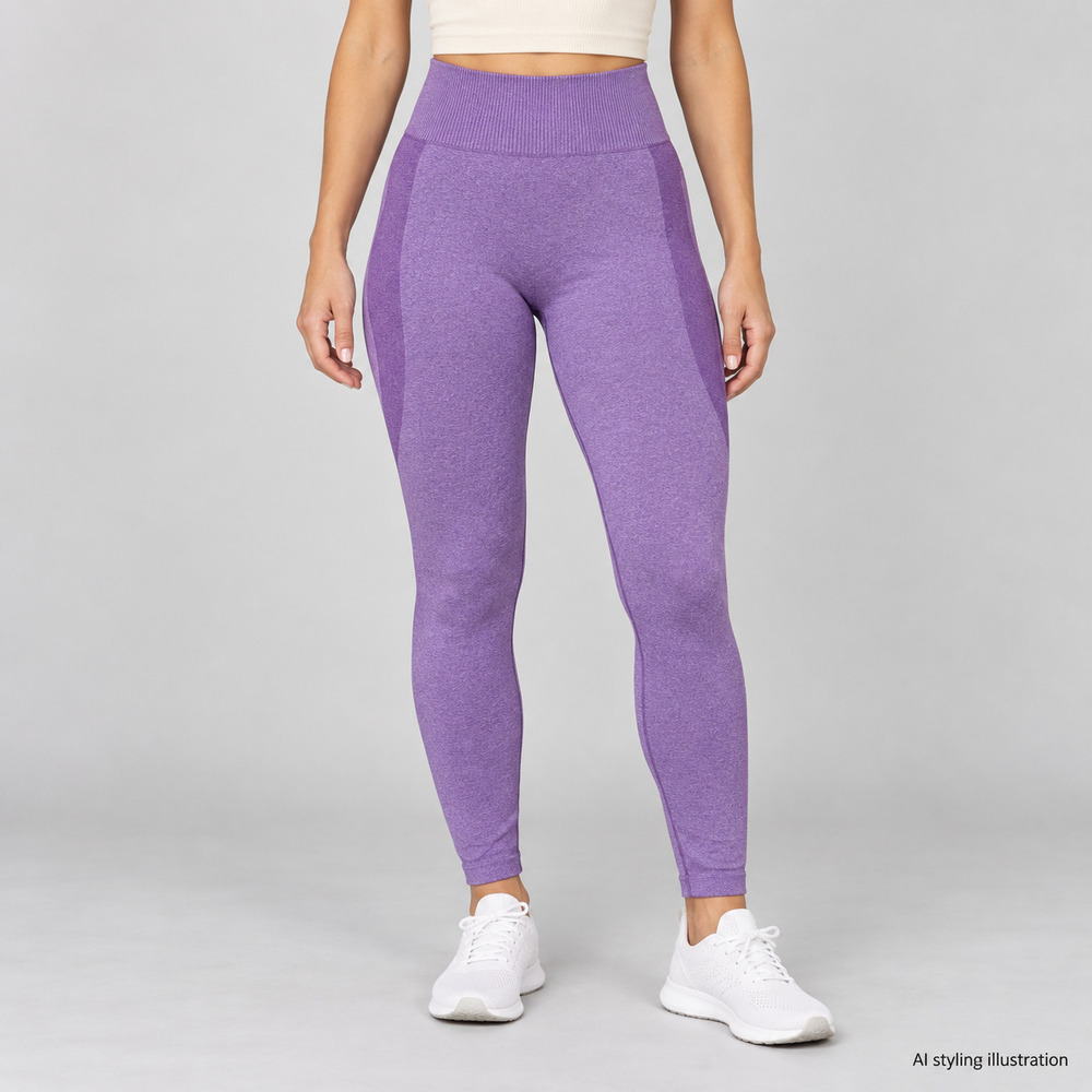 NVGTN Purple Contour Seamless Leggings Size M